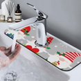 thumbnail image 7 of Fuzoiu Merry Christmas Gnome1 Print Kitchen Faucet Suction Pad, Sink Splash Guard Faucet Mat, Faucet Handle Drip Catcher Tray Drying Mat For Bathroom Kitchen Bathroom Countertop, 7 of 7
