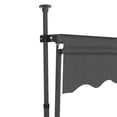 thumbnail image 4 of Toldo retráctil vidaXL manual con LED 200x120 cm antracita, 4 of 8