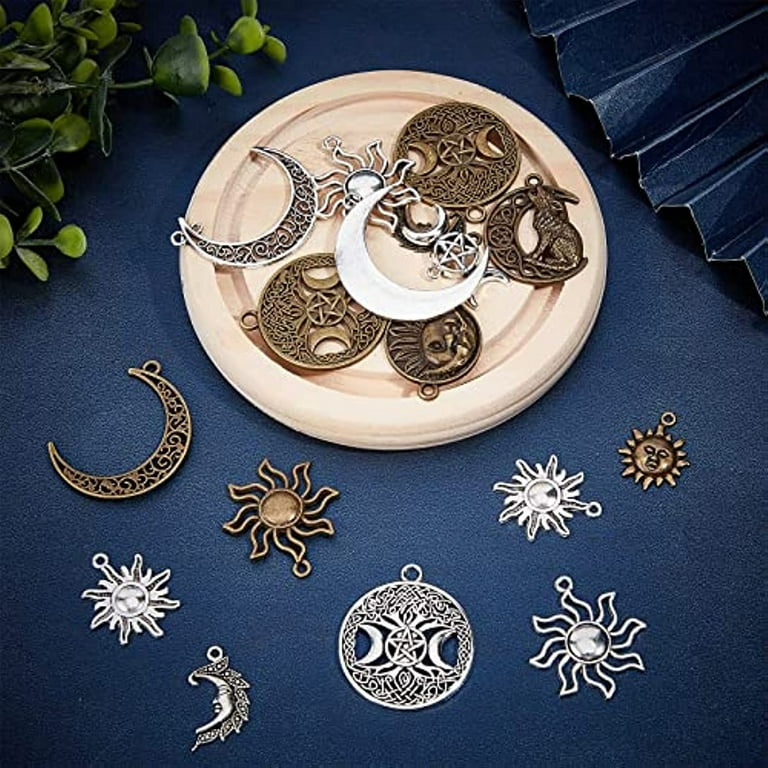 50 Pieces Eye of Horus Charms Pendant Tibetan Magic Metal Charms Mixed  Craft Cha