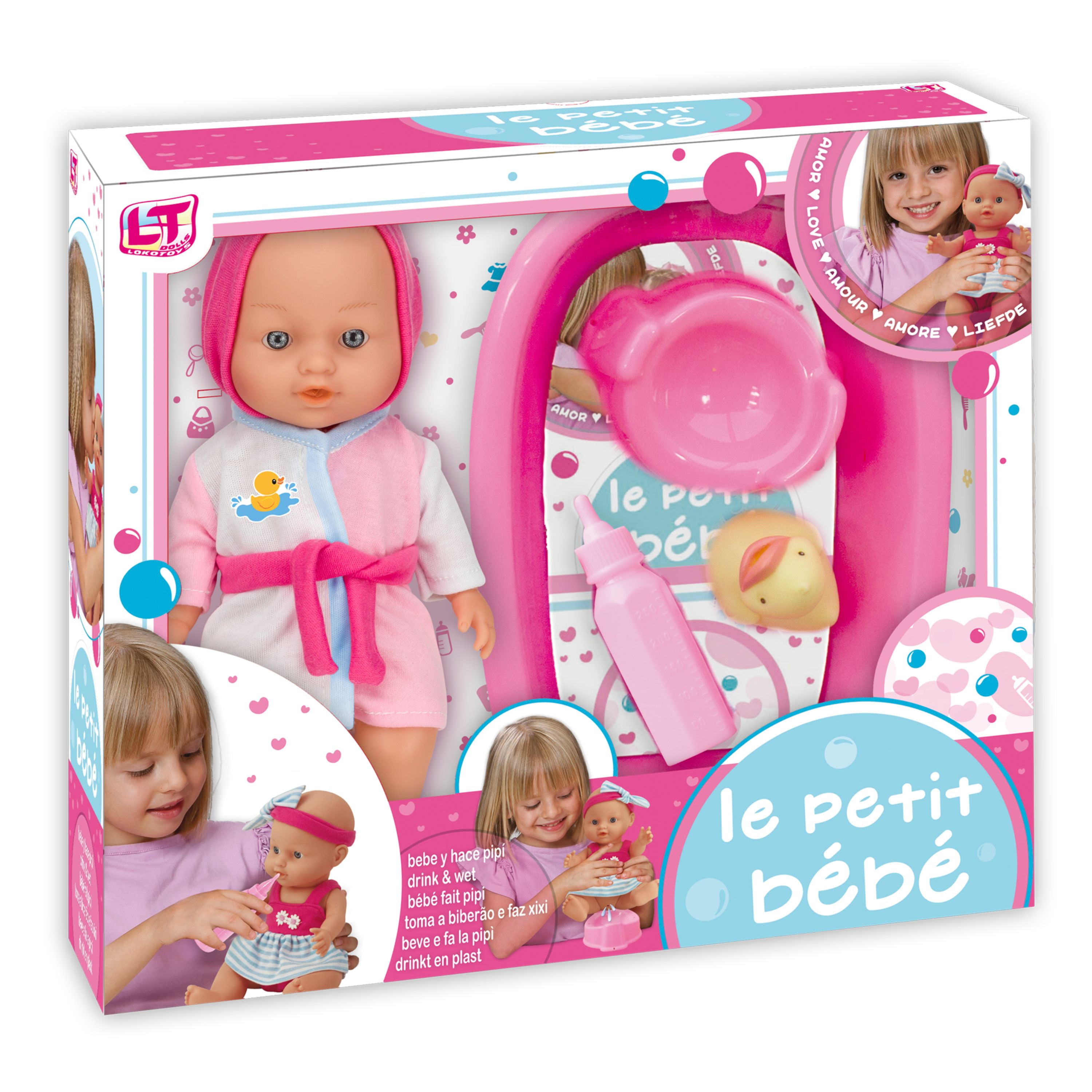 Loko Toys Le Petite Babydoll Bathtime And Potty Playset Walmart Com