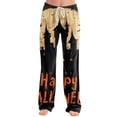 thumbnail image 2 of Satingcolo Halloween Pajamas Women Stretch Lounge Pants Comfy Pjs Sleep Bottoms Soft Pajama Pants Cute Trousers Loose Palazzo, 2 of 5