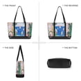 thumbnail image 6 of FORMRS Canvas Laptop Tote Bag for Women with 15.6" Computer Compartments Shoulder Handbag, Yellow Seaside, 6 of 7