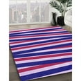 thumbnail image 3 of Ahgly Company Machine Washable Indoor Square Transitional Bright Purple Area Rugs, 5' Square, 3 of 7