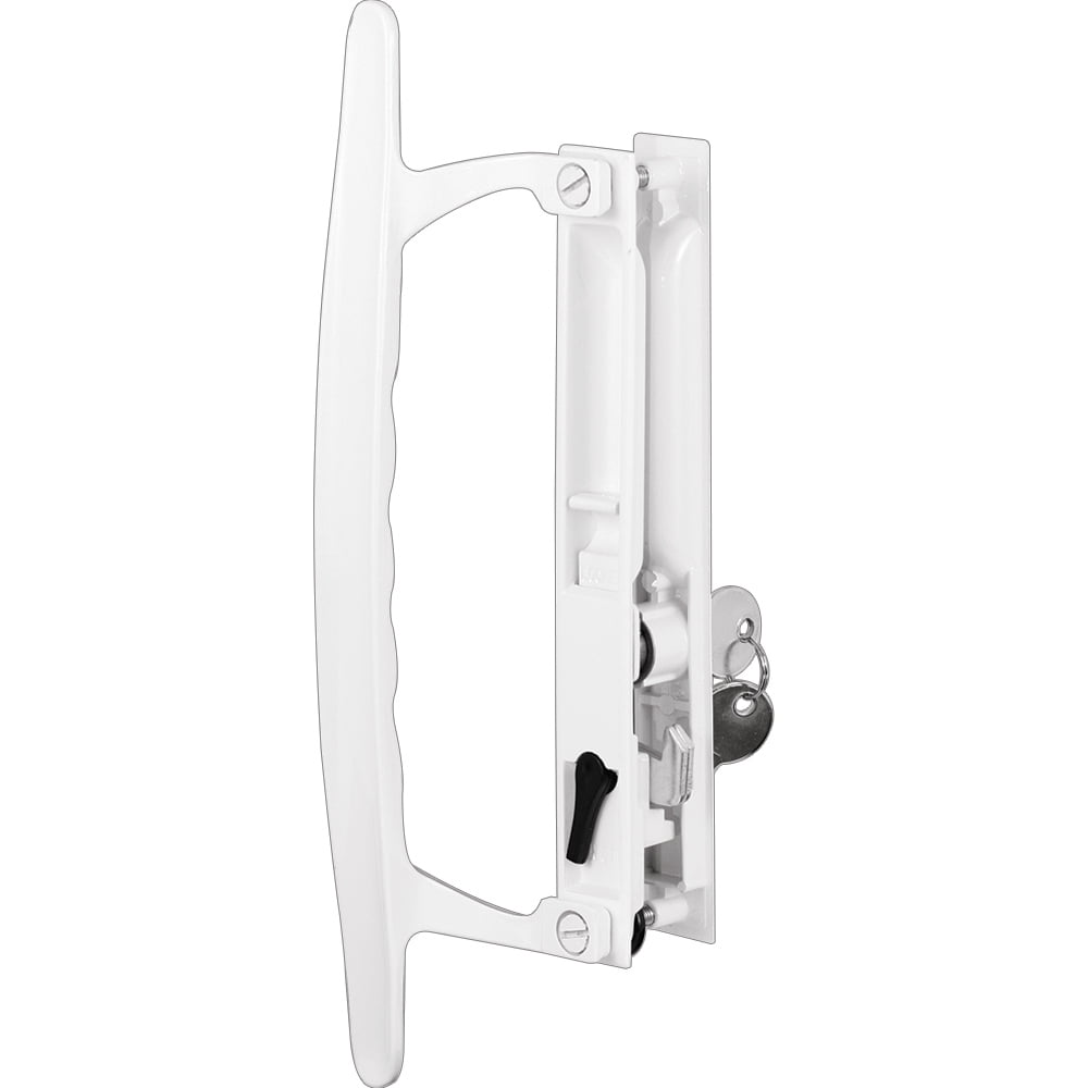 143496 Sliding Door Flushmount Handle, White