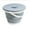 Gray, variant on 5L Collapsible Bucket with Portable Folding Cover Fishing Car Wash Bucket Space Saving Bucket Kitchen Outdoor Camping Bucket