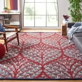 thumbnail image 2 of SAFAVIEH Capri Proinsias Leaves Wool Area Rug, Red/Green, 9' x 12', 2 of 9