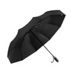 thumbnail image 4 of Tres Plegable a Prueba Plegable Compacto Protección Sor Abierto Automático de Viaje Portátil para Mochi Negro Soledad sombrilla grande, 4 of 9