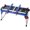 Blue + Steel, variant on Outdoor Package Delivery Box 14x11.3x42 inch Galvanized Steel Parcel Mailbox with Code Lock and Mounting Hardware for Porch Curbside, Black and White