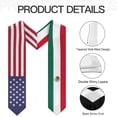 thumbnail image 6 of DABOYOZHZH Mexico Mix United States Flag Graduation Stole Sash For Study Aboard International Students, 6 of 9