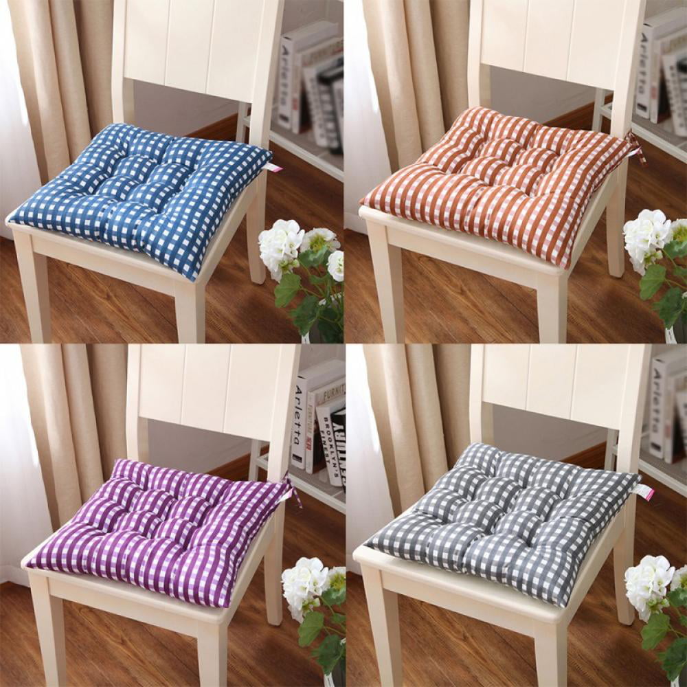 40x40CM,Purple Easy Rise Cushion High Armchair Bolster Booster Tatami Square Thickened Pad Easy Rise Corduroy Fabric Chair Cushion Soft Padded Seat