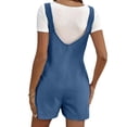 thumbnail image 5 of Axiiglly Maternity Overalls Adjustable Strap Pocket Stretch Loose Fit Sleeveless Wide Leg Pregnancy Short Jumpsuits, S-XL, 5 of 8