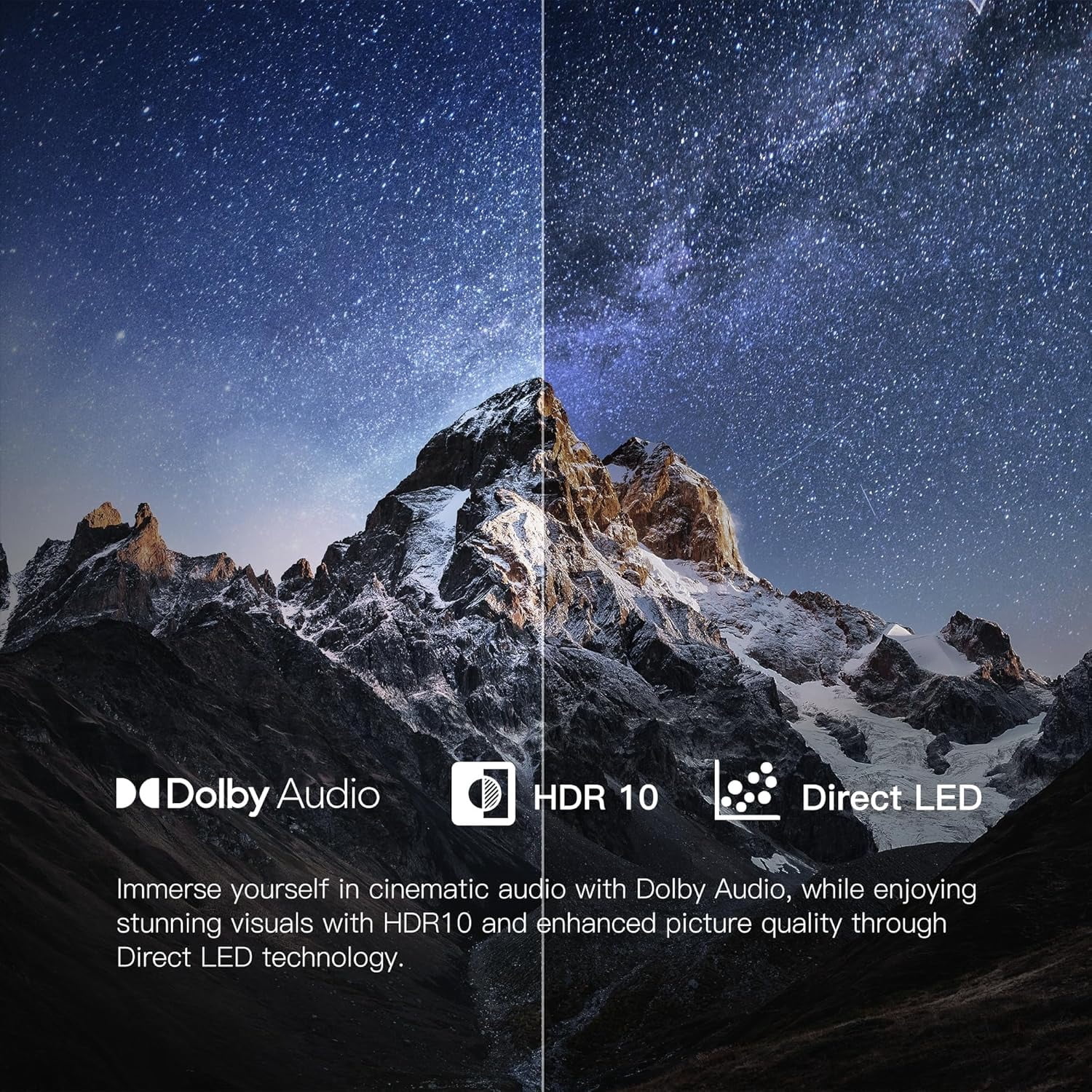 FPD 32-inch Smart TV, 720P HD Google TV with Google Play Built-in Google Cast , Dolby Audio, Hdr 10, Flat Television with Assistant Voice Control