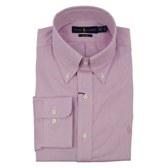 Men's Regular Fit Non-Iron Long Sleeve Dress Shirt-PW-16.5-32/33