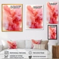 thumbnail image 4 of Designart "Radiant Pink Polar Smoke IV" Abstract Canvas Wall Art - Modern Pink Abstract Bedroom Canvas Wall Art, 4 of 6