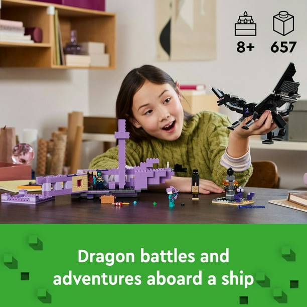えんげです 2個１組のお値段です。 LEGO Minecraft The Ender Dragon and End Ship 21264 - Walmart