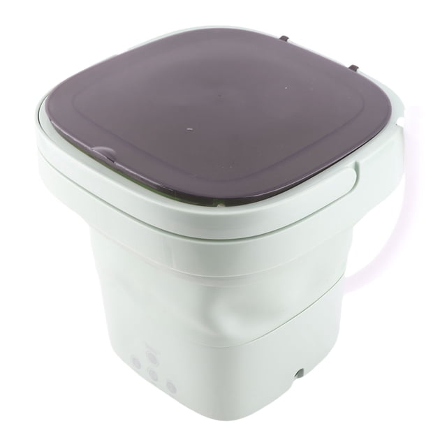 Mini Lavadora De Lavadora De Cubo Por Mini Plegable Portátil Con Tapa Negra Para Apartamento De Viajes Para Vehículos Recreativos