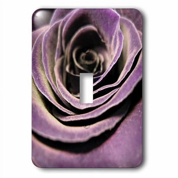 3dRose, Purple Floral Rose Flower, single toggle switch