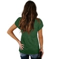thumbnail image 7 of OSOLU Women T-Shirt Tshirts Tee Solid Color V-Neck T-Shirt Short Sleeve Tshirts Tee Loose Casual Tops Fashionable Dailywear, 7 of 7