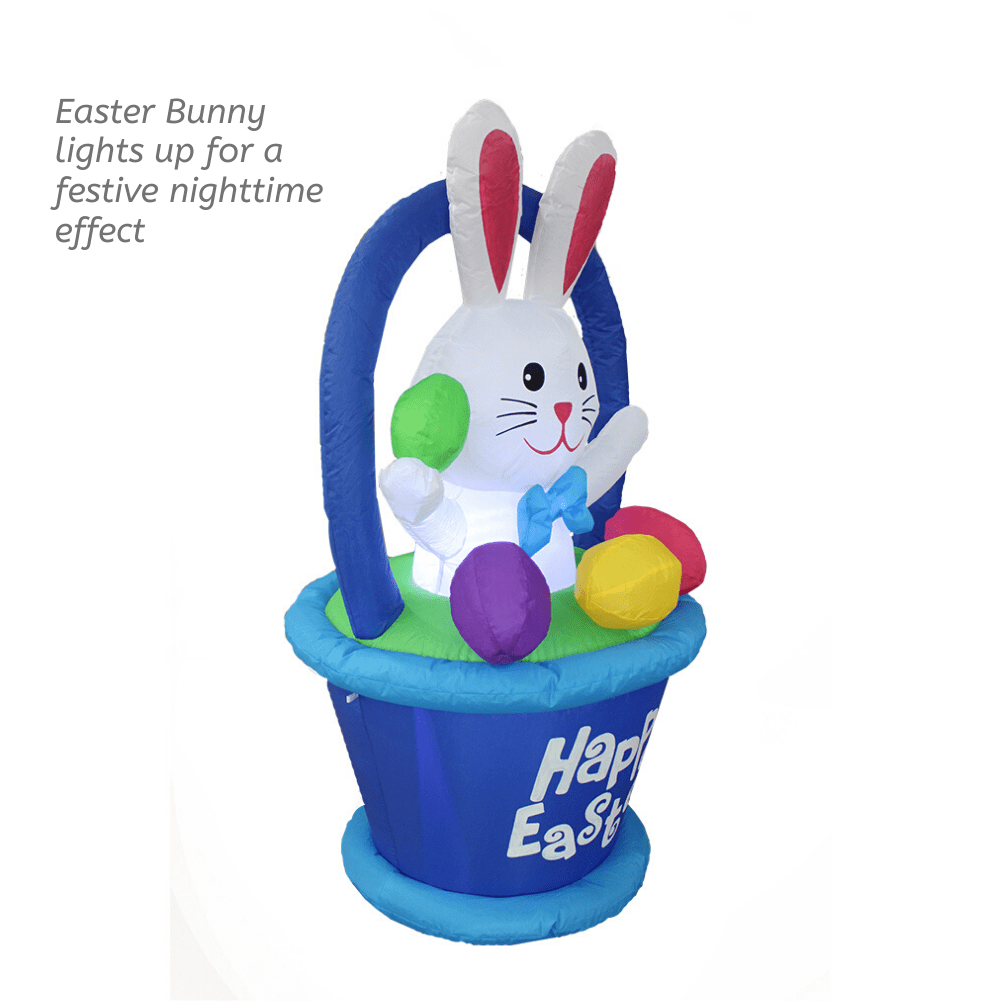Impact Canopy Perlite Easter Bunny Inflatable Yard Decoration