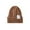 Brown, variant on Women's Solid Color Knit Beanie Hat, Cable Knit Design with Rolled Brim and Ear Flaps for Winter Warmth, Casual Wool Blend Hat for Cold Weather Protection and Street Style JN