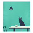 thumbnail image 6 of Yayeee Magnetic Dishwasher Cover for The Front Decoration Home Kitchen Machine Sticker Protector, Green Cat, 6 of 6