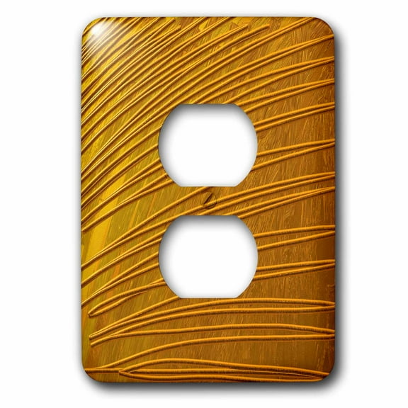 3dRose, Image of Strands Of Pure Gold, 2 plug outlet cover