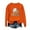 Orange-Halloween Shirts, variant on Women's Halloween Sweatshirts Cute Pumpkin Ghost Print T-shirt Going Out Round Neck Sweatshirt Long Sleeve Tunic Pullover Tops Halloween Clothes