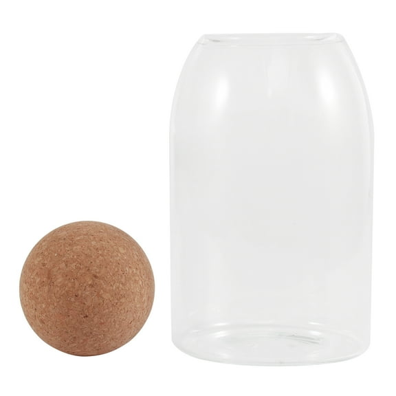 KALLORY 1Pack Large Mason Jars Wide Mouth Heatproof Storage Container 800ml For Kitchen Essentials