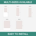 thumbnail image 3 of French Door Curtains, Privacy Light Filtering Sheer Curtains for Decoration, Window Drapes with Rod Pocket and Tie Back, White, 2 Panels, 3 of 3
