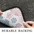 thumbnail image 6 of Blue and Pink Christmas Snowflake Pattern Door Rugs,Washable Non Slip Door Mats Indoor,Decorative Door Mats,Entry Mat Indoor for Entrance,Bedroom,Kitchen,Bathroom,30"x17", 6 of 6