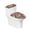 Hedgehog Pattern, variant on HELLHERO Toilet Top Cover for Elastic Edge Polyester Stretch Dust-Proof Easy to Install Elastic Bottom Washable Keep Dust Stain, Tiger Stripe Pattern
