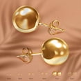 thumbnail image 3 of Pori Jewelers Premium 14K Gold Ball Stud Earrings for Women, Fine Jewelry, 3 of 6