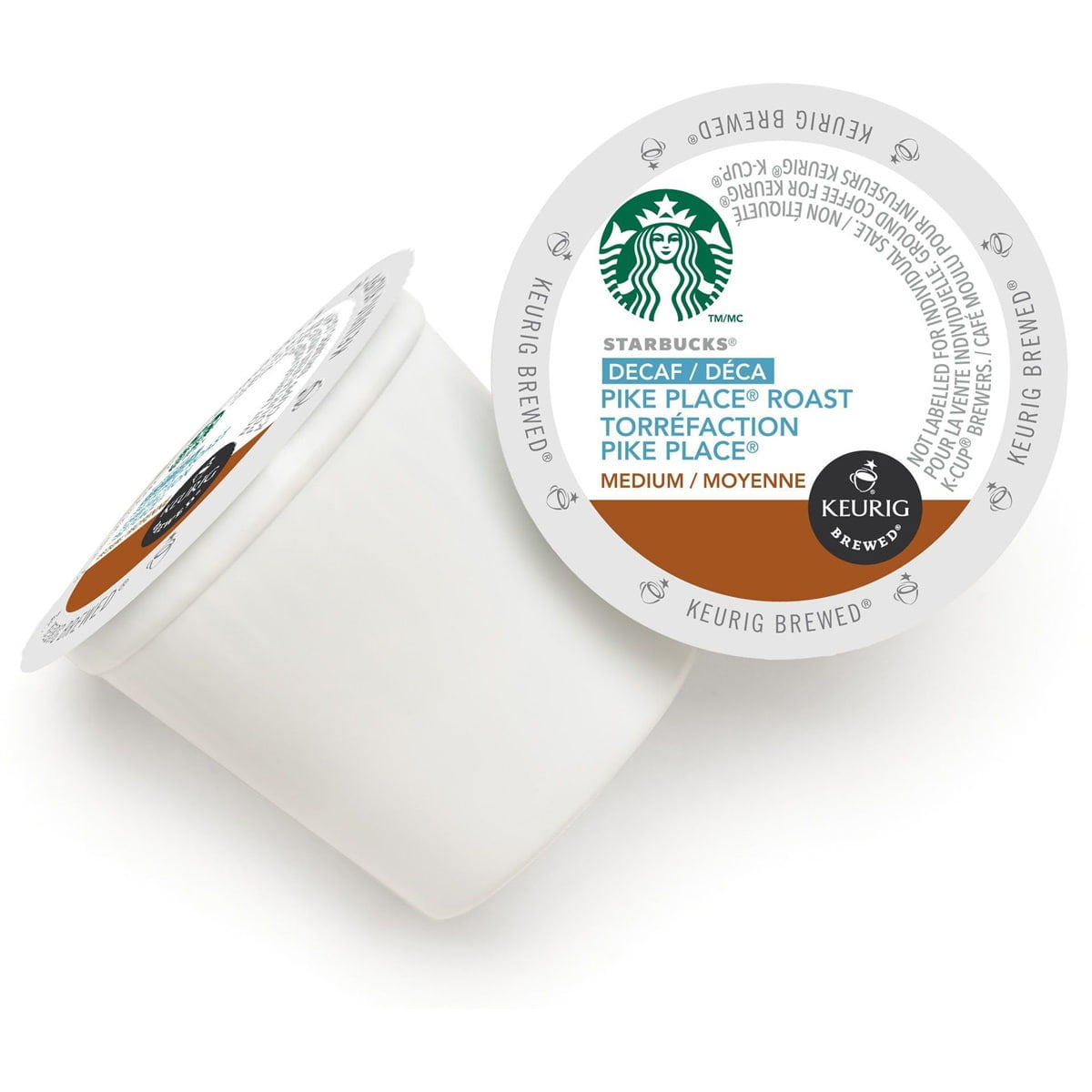 Starbucks Pike Place Decaf Coffee K-Cup Pods Medium Roast 24/Box (9573) 100684