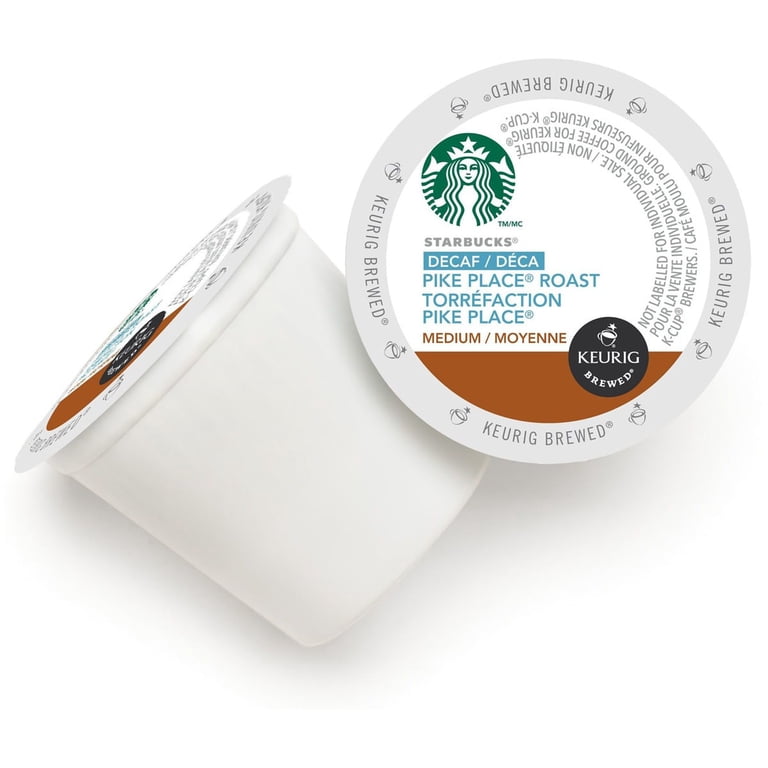 Starbucks Decaf Pike Place Roast Coffee, Medium Roast, K-Cup Pods