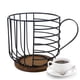 thumbnail image 1 of Soporte para cápsulas de café para tazas K, portavasos K para mostrador, organizador de cápsulas de café en forma de taza, cesta de almacenamiento de cápsulas de café (grande), 1 of 5