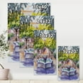 thumbnail image 4 of Designart ' Small Fountain With Trees In The Village House ' Country Canvas Wall Art Print, 4 of 4