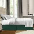 thumbnail image 3 of Nestl Easy Fit 14” inch Tailored Drop Pleated Microfiber Bed Skirt Dust Ruffle, Twin, Hunter Green, 3 of 4