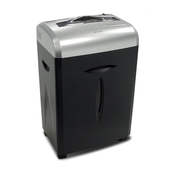 Aurora 12-Sheet Cross-Cut ShredSafe Paper/CD/Credit-Card Shredder with Pull-Out Wastebasket