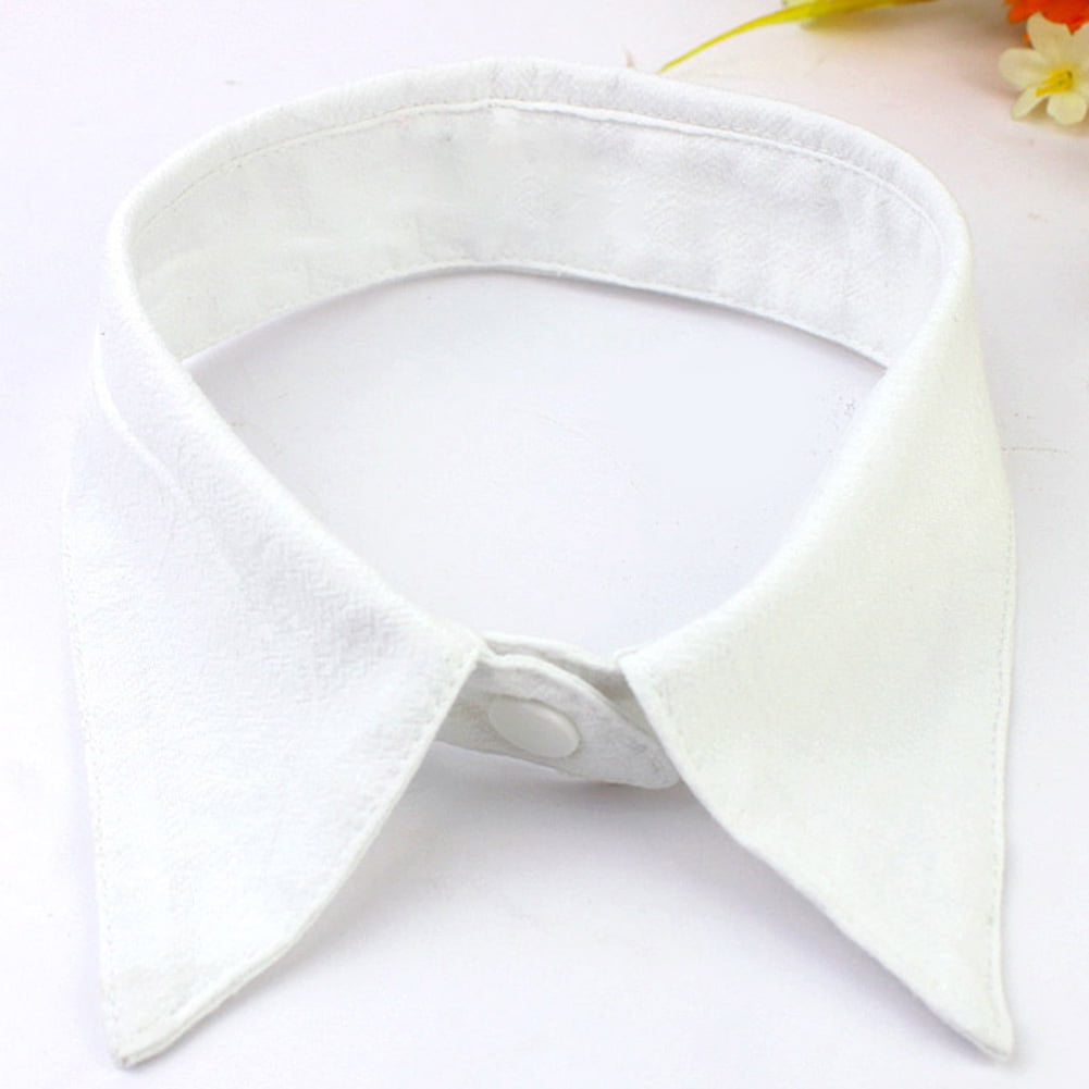 Hongxin Embroidery Tie Detachable Shirt Fake False Collar Lapel Clothes accessories Peter Pan Lapel Shirt Collar