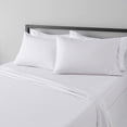 thumbnail image 1 of Lightweight Super Soft, Wrinkle-Free, Easy Care Microfiber 4-Piece Bed Sheet Set with 14-Inch Deep Pockets, Full, Bright White, Solid, 1 of 7