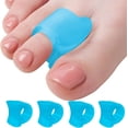 thumbnail image 1 of Separadores de dedos Alisador de dedos en martillo - Paquete de 4 espaciadores de dedos gordos transparentes - Esparcidor de gel - Corrija los dedos torcidos, 1 of 5
