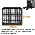 thumbnail image 3 of Tizuqe 2x/set Air Fryer Grill Pan Nonstick Baking Replacement Tray Square Oven Pan Square Grill Plate Cooking Tray Rack Kitchen, 3 of 6