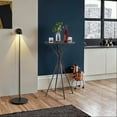 thumbnail image 3 of 23.6" Round Bar Table, Metal High Top Table for Kitchen, Home Bar & Living Room, Modern Pub Bistro Table, 41.3" Height, Ink Black, 3 of 6