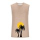 thumbnail image 4 of Camiseta sin mangas de cuello redondo para hombre, informal, a la moda, con estampado, deportiva, de poliéster, 4 of 5