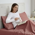 thumbnail image 3 of Nestl King Pillow Cases, 1800 Series Luxury Soft Microfiber King Size Pillow Cases Set of 2 (20"x40"), Breathable & Easy Care Pillow Covers, Pink Clay, 3 of 5