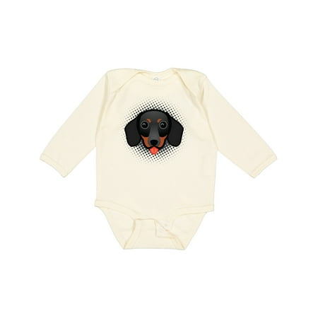 

Inktastic Dachshund Black and Tan Dog Gift Baby Boy or Baby Girl Long Sleeve Bodysuit