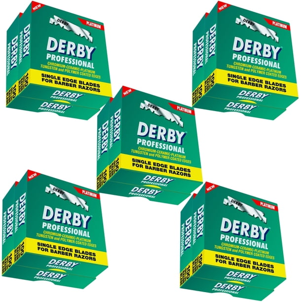 Hojas de afeitar Derby Professional de un solo filo, 1000 piezas