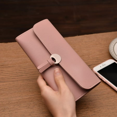 Wallet for Women Leather Slim Clutch Long Designer foldable Ladies Credit Card Holder (Best Designer Card Holder)