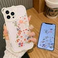 thumbnail image 4 of for iPhone 14 Pro Case with Cute Flowers Bear Pattern, Camera Protector, Clear Case and Lovely Strap Bracelet Chain, Compatible for iPhone 14 Pro for Girls Women (Clear), 4 of 15
