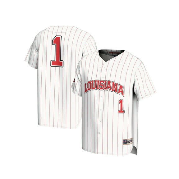 Unisex GameDay Greats  White #1 Louisiana Ragin' Cajuns Lightweight Baseball Fashion Jersey